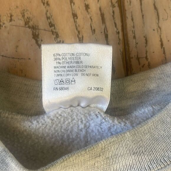 Vintage Wisconsin Badgers Sweatshirt RARE Crewneck Gray Varsity size Large - Picture 5 of 9